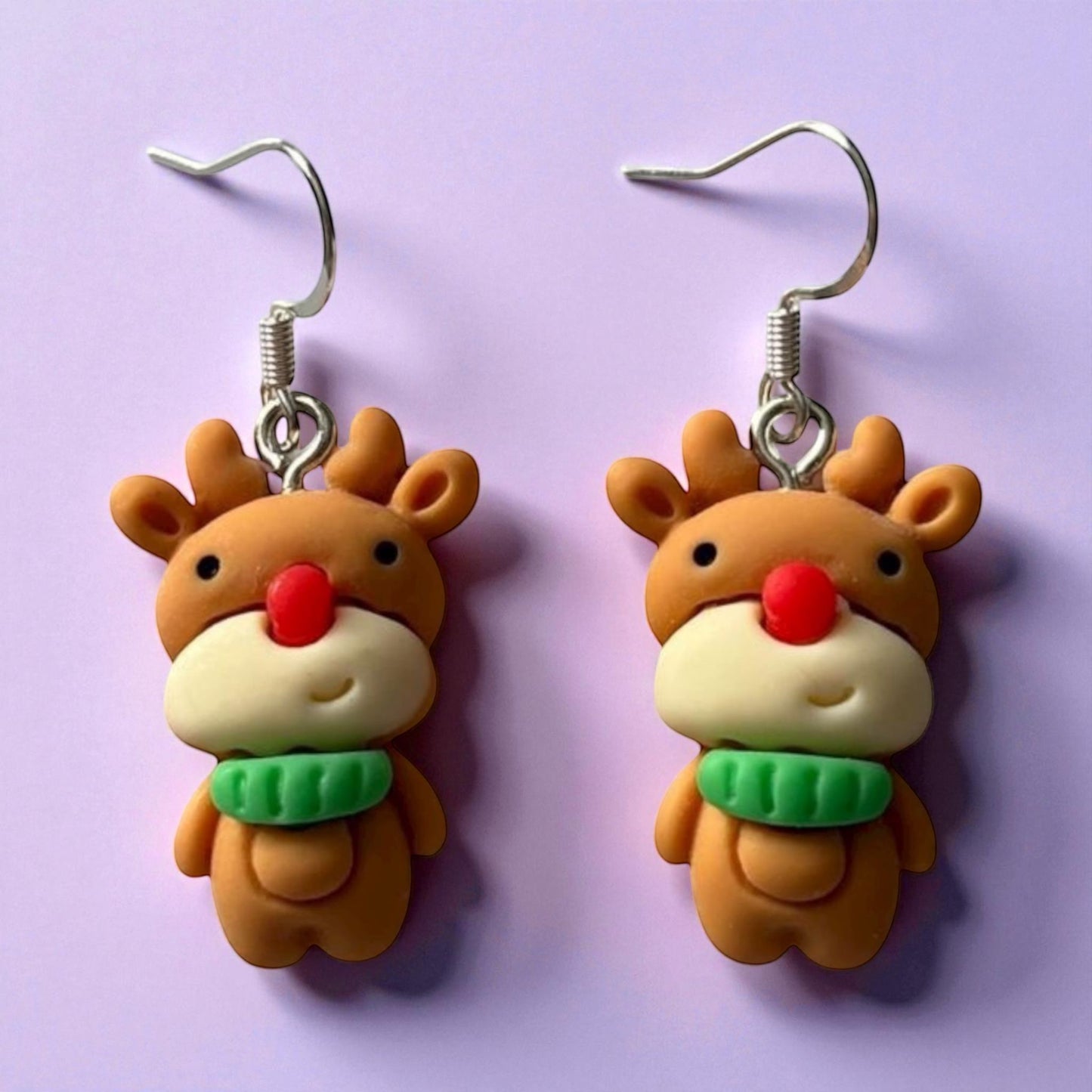 Reindeer dangly earrings