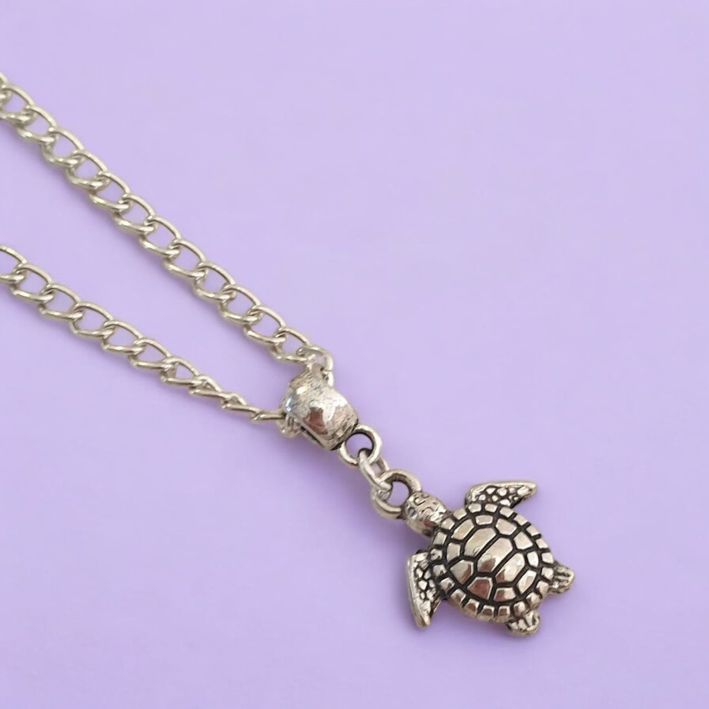 Turtle Charm Necklace Silver Plated Or Waxed Cord Options, Variable Lengths, Gift Packaged, Sea Gifts - Premium from Etsy - Just £5.49! Shop now at Uniquely Holt