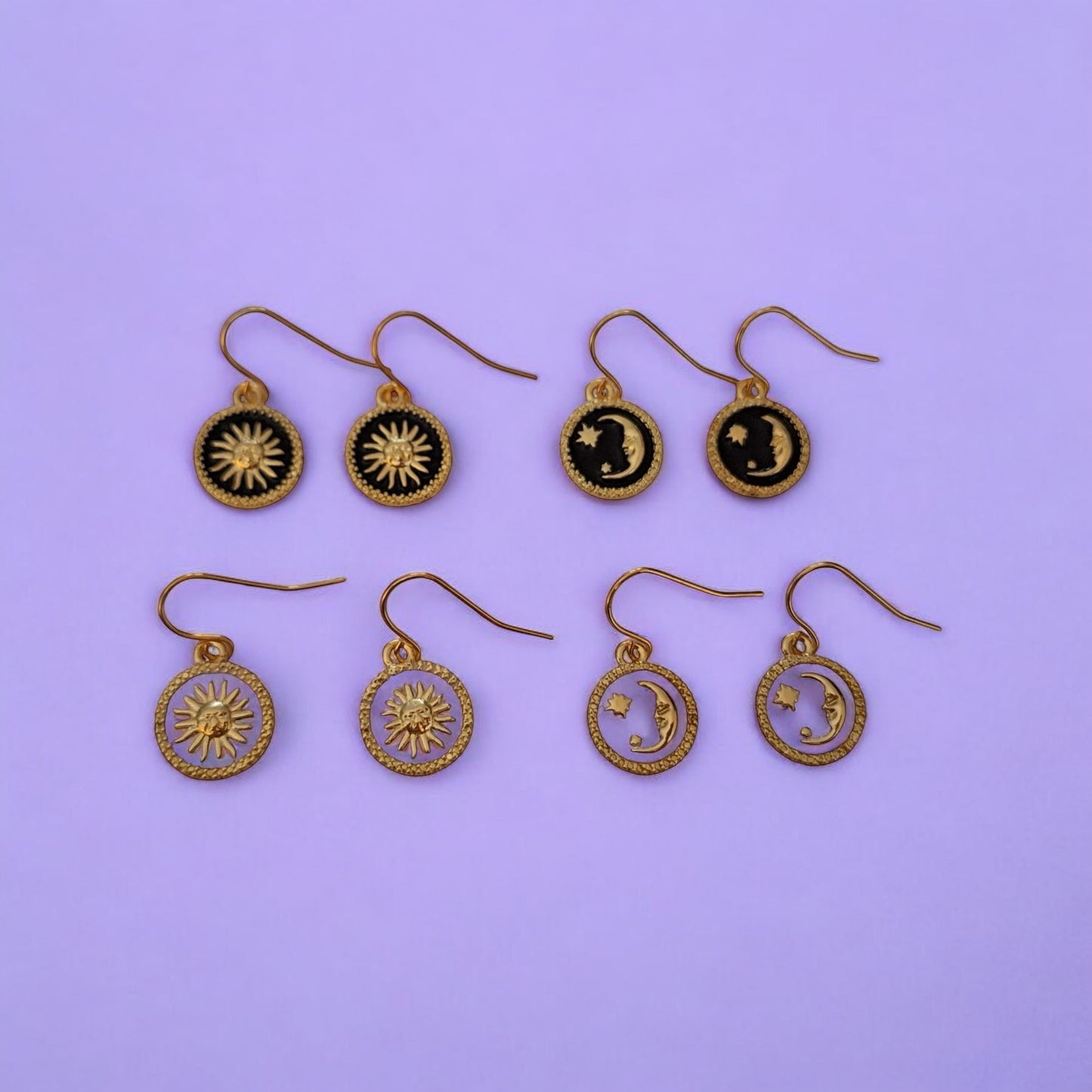 Sun And Moon Earrings Variations - Premium from Uniquely Holt - Just £4.99! Shop now at Uniquely Holt