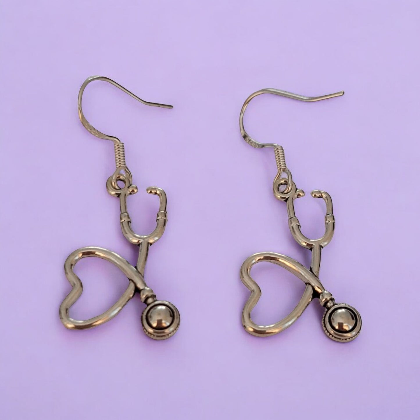 Stethoscope Dangly Earrings - Premium from Uniquely Holt - Just £4.99! Shop now at Uniquely Holt
