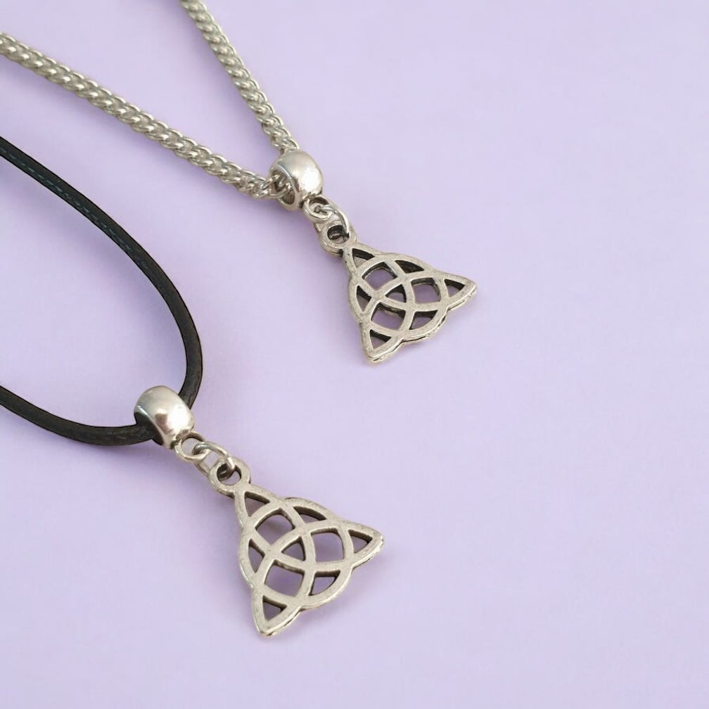 Celtic Charm Necklace Silver Plated Or Waxed Cord Variable Lengths, Gift Packaged - Premium from Etsy - Just £5.49! Shop now at Uniquely Holt