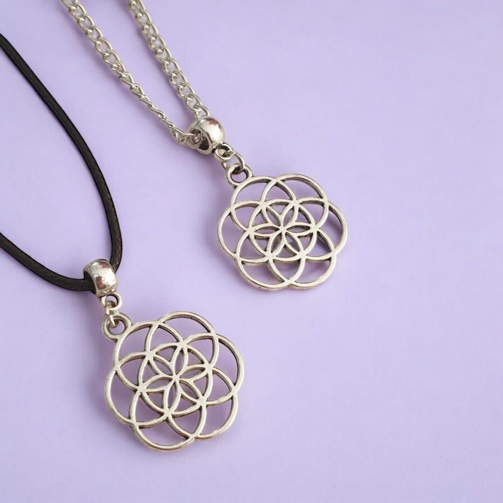 Circle Of Life Charm Necklace Silver Plated Or Waxed Cord Variable Lengths, Gift Packaged - Premium from Etsy - Just £5.49! Shop now at Uniquely Holt