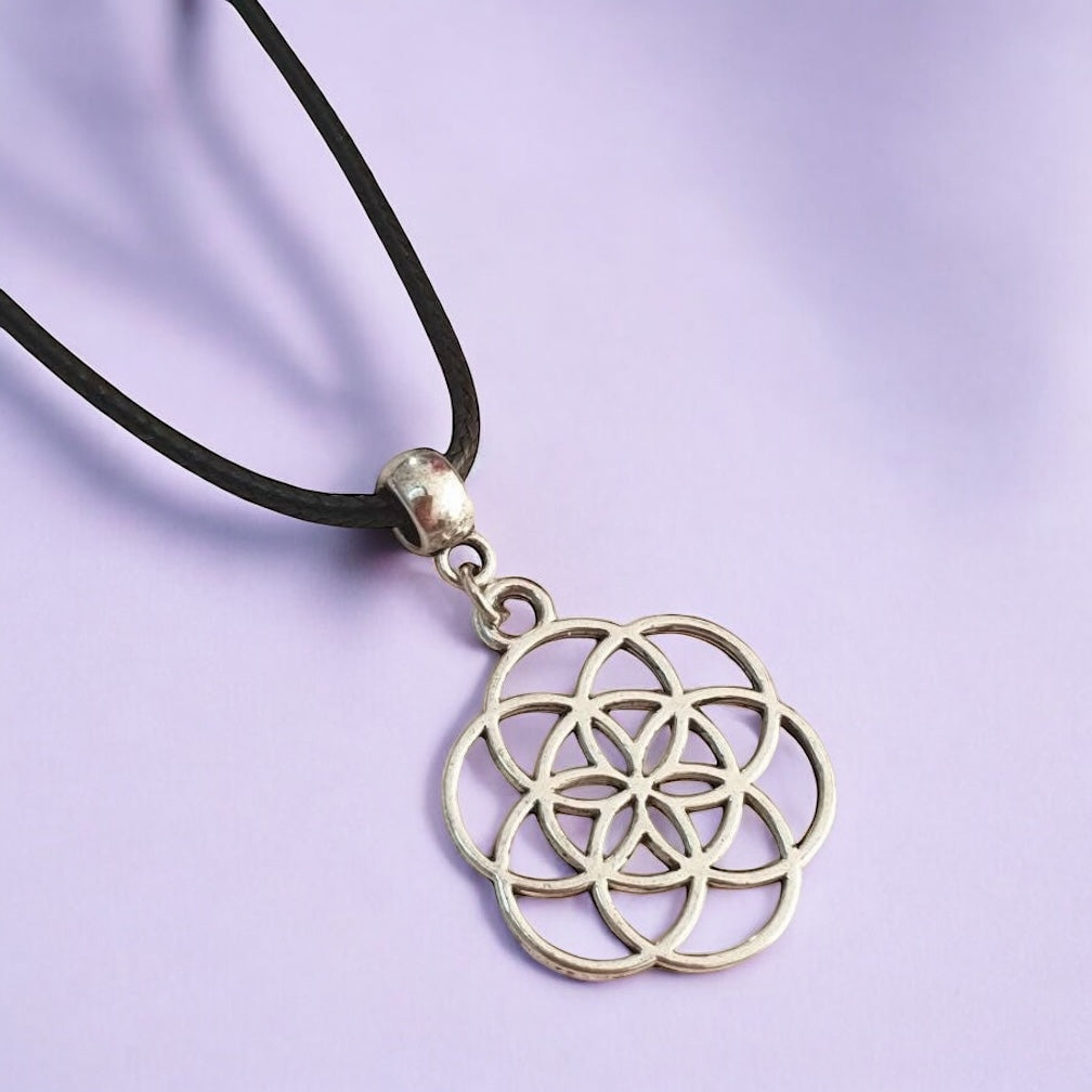 Circle Of Life Charm Necklace Silver Plated Or Waxed Cord Variable Lengths, Gift Packaged - Premium from Etsy - Just £5.49! Shop now at Uniquely Holt
