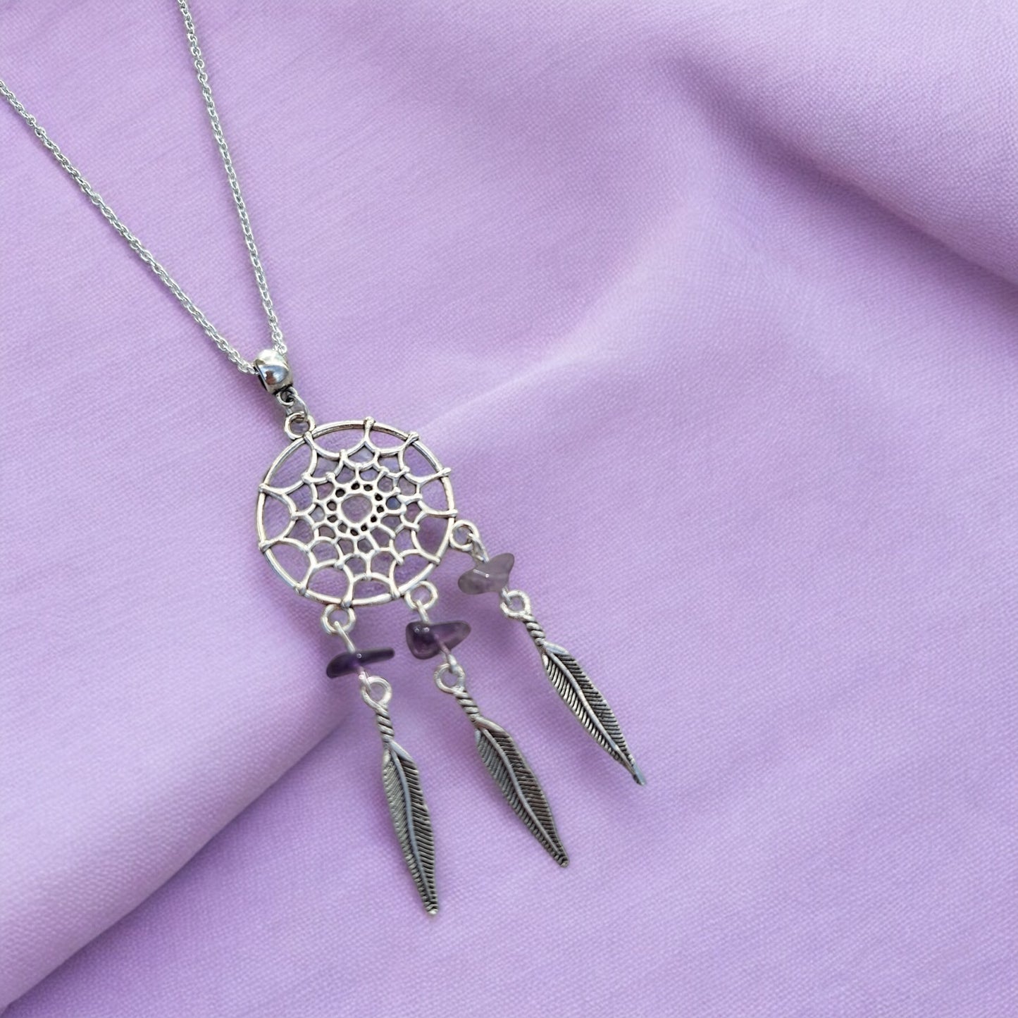 Gemstone Dream catcher Necklace - Premium from Uniquely Holt - Just £5.99! Shop now at Uniquely Holt