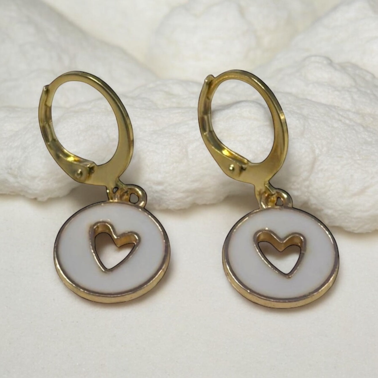 Colourful Heart Hoop Earrings Colour Options - Premium from Uniquely Holt - Just £4.99! Shop now at Uniquely Holt