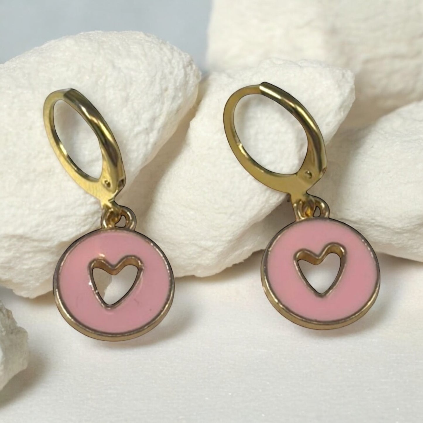 Colourful Heart Hoop Earrings Colour Options - Premium from Uniquely Holt - Just £4.99! Shop now at Uniquely Holt