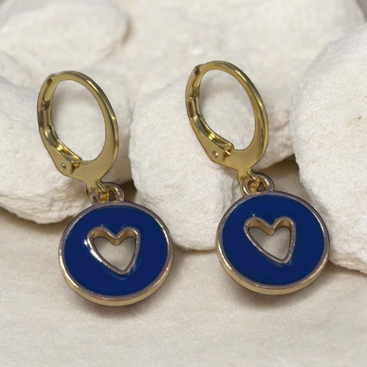 Colourful Heart Hoop Earrings Colour Options - Premium from Uniquely Holt - Just £4.99! Shop now at Uniquely Holt
