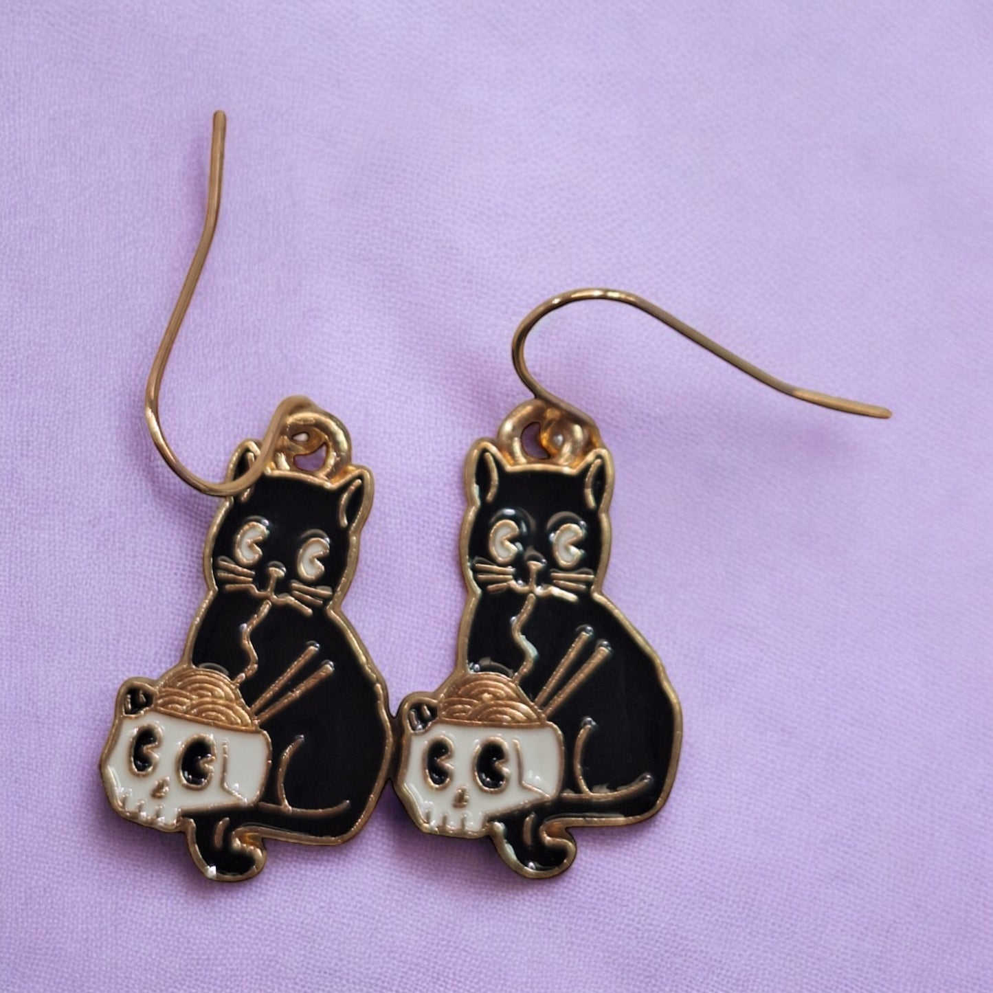 Black Cat Earrings - Premium from Uniquely Holt - Just £4.99! Shop now at Uniquely Holt
