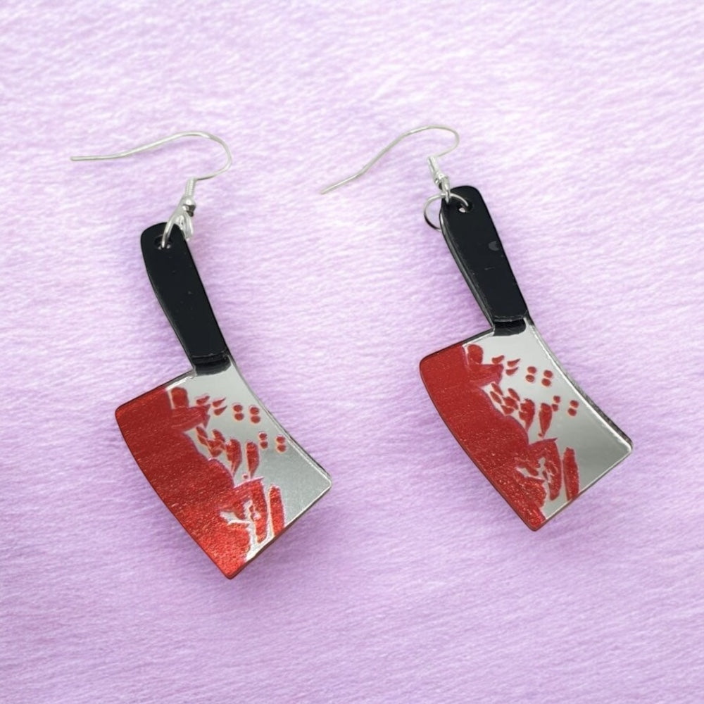 Butcher's Knife Dangly Earrings - Premium from Uniquely Holt - Just £4.99! Shop now at Uniquely Holt