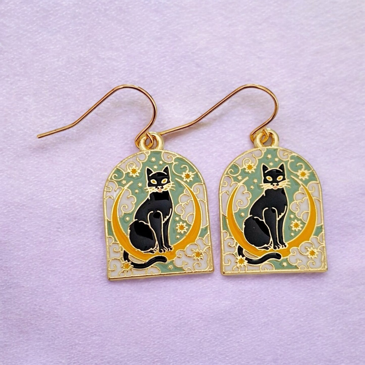 Dangly Cat Earrings - Premium from Uniquely Holt - Just £4.99! Shop now at Uniquely Holt