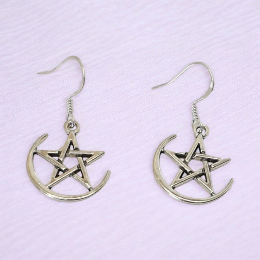 Pentagram Charm Earrings - Premium from Uniquely Holt - Just £4.99! Shop now at Uniquely Holt