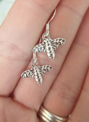 Bee Dangly Charm Earrings In Gift Bag Bee Lover Gifts For Her - Premium from Etsy - Just £4.99! Shop now at Uniquely Holt
