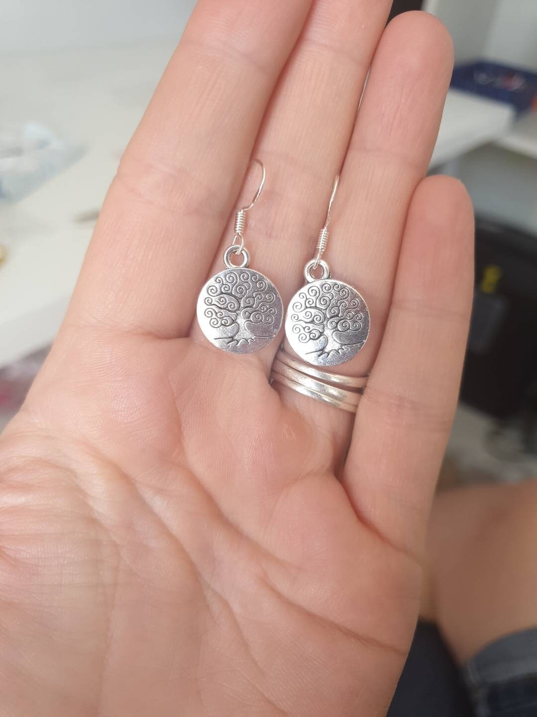 Tree Of Life Dangly Charm Earrings In Gift Bag, Spiritual, Nature Lover, Gifts For Her - Premium from Etsy - Just £4.99! Shop now at Uniquely Holt