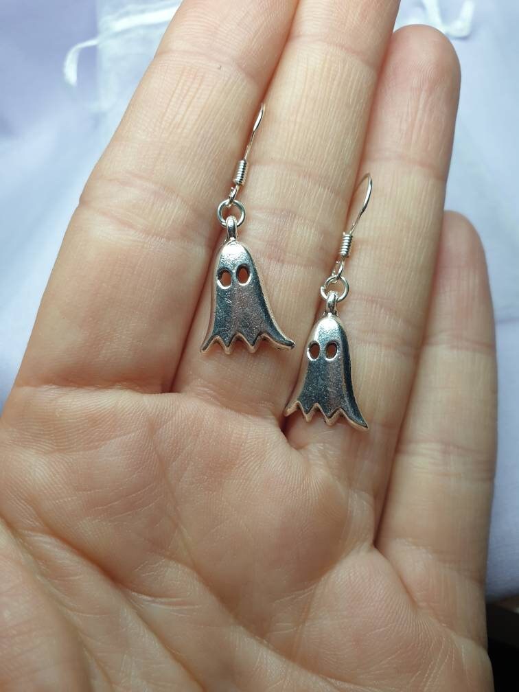 Ghost Dangly, Charm Earrings In Gift Bag Perfect For Halloween - Premium from Etsy - Just £4.99! Shop now at Uniquely Holt