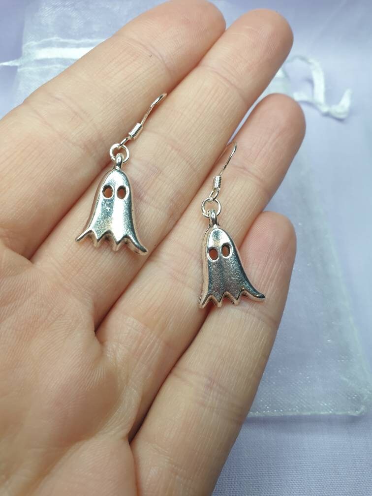 Ghost Dangly, Charm Earrings In Gift Bag Perfect For Halloween - Premium from Etsy - Just £4.99! Shop now at Uniquely Holt
