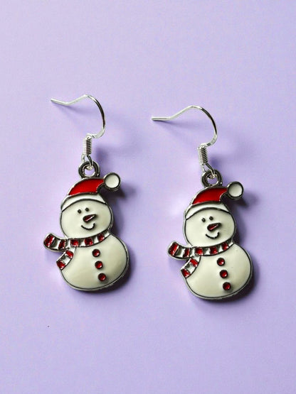Snowman Earrings