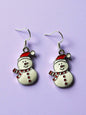 Snowman Earrings