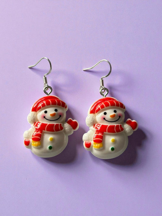 Snowman Earrings