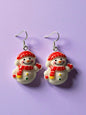 Snowman Earrings