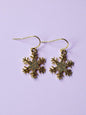 Snowflake dangly earrings