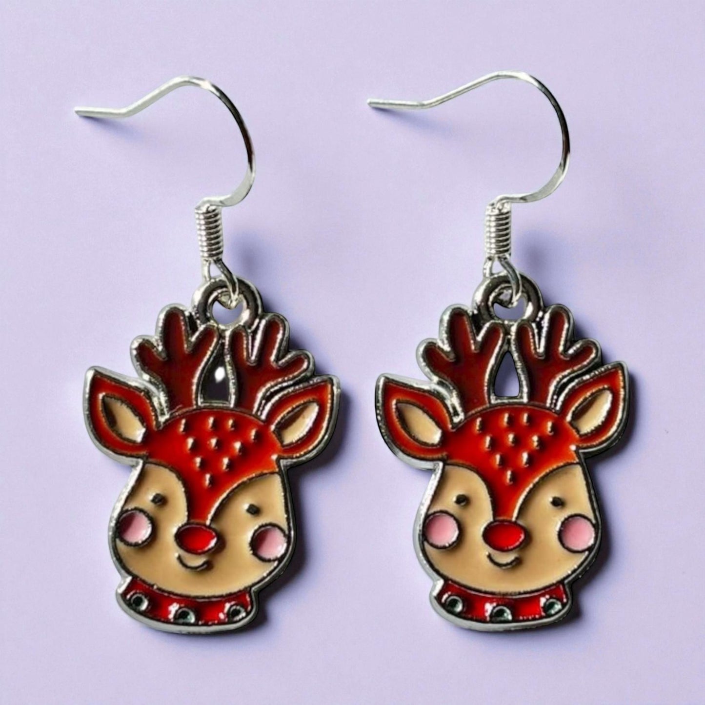 Reindeer dangly earrings