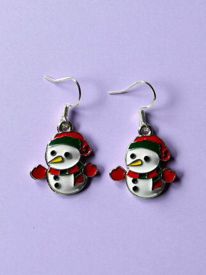 Snowman Earrings