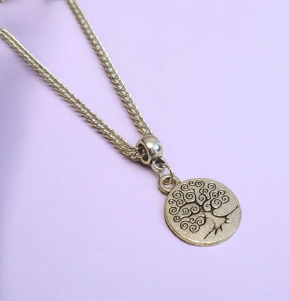 Tree Of Life Charm Necklace Silver Plated Or Waxed Cord Variable Lengths, Gift Packaged - Premium  from Etsy - Just £5.49! Shop now at Uniquely Holt