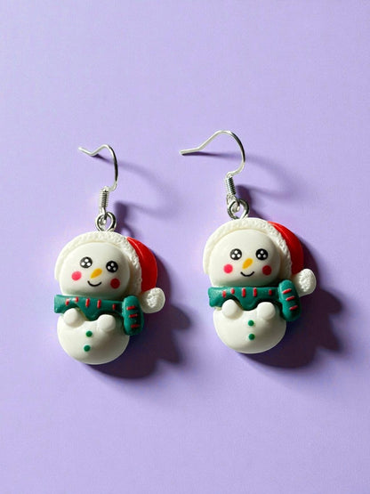 Snowman Earrings