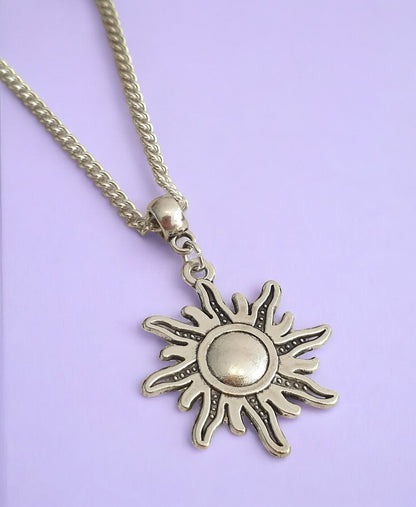 Sun Charm Necklace Silver Plated Or Waxed Cord Variable Lengths, Gift Packaged - Premium  from Etsy - Just £5.49! Shop now at Uniquely Holt