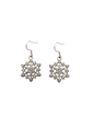 Snowflake dangly earrings