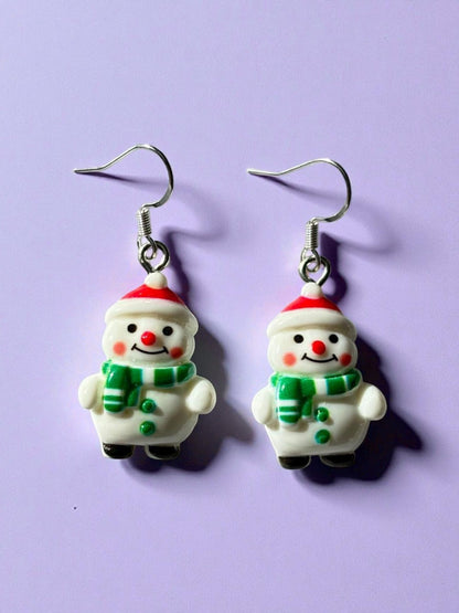 Snowman Earrings