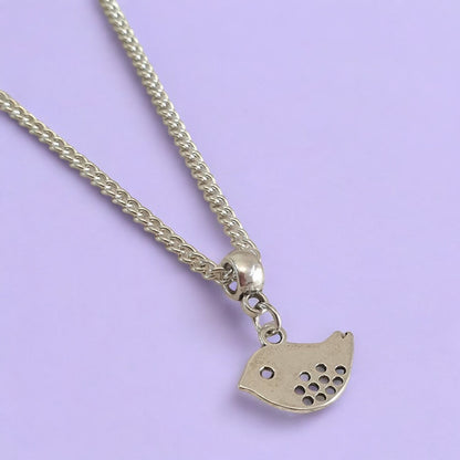 Bird Charm Necklace Silver Plated Or Waxed Cord Variable Lengths, Gift Packaged - Premium  from Etsy - Just £5.49! Shop now at Uniquely Holt