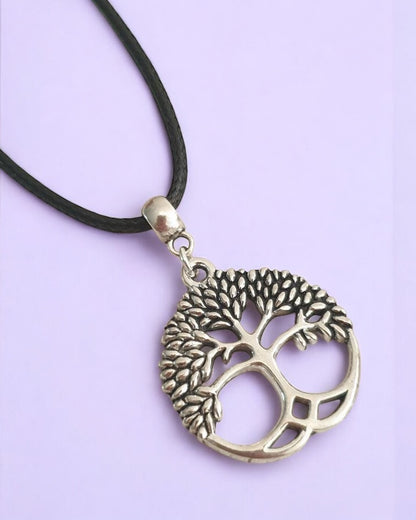 Tree Of Life Charm Necklace Silver Plated Or Waxed Cord Variable Lengths, Gift Packaged - Premium  from Etsy - Just £5.49! Shop now at Uniquely Holt