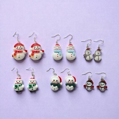 Snowman Earrings