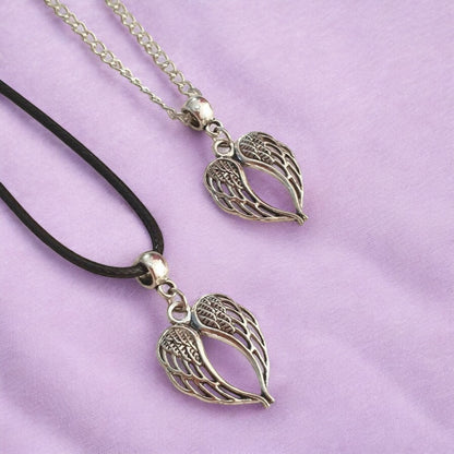 Wings Charm Necklace Silver Plated Or Waxed Cord Variable Lengths, Gift Packaged - Premium  from Etsy - Just £5.49! Shop now at Uniquely Holt
