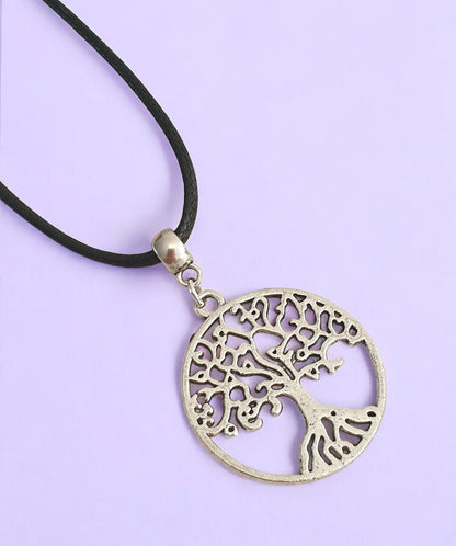 Tree Of Life Charm Necklace Silver Plated Or Waxed Cord Variable Lengths, Gift Packaged - Premium  from Etsy - Just £5.49! Shop now at Uniquely Holt