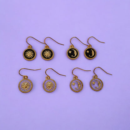Sun And Moon Earrings Variations - Premium  from Uniquely Holt - Just £4.99! Shop now at Uniquely Holt
