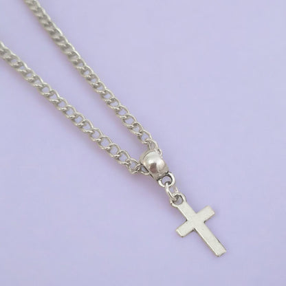 Cross Charm Necklace, Silver Plated Or Waxed Cord Variable Lengths, Gift Packaged - Premium  from Etsy - Just £5.49! Shop now at Uniquely Holt