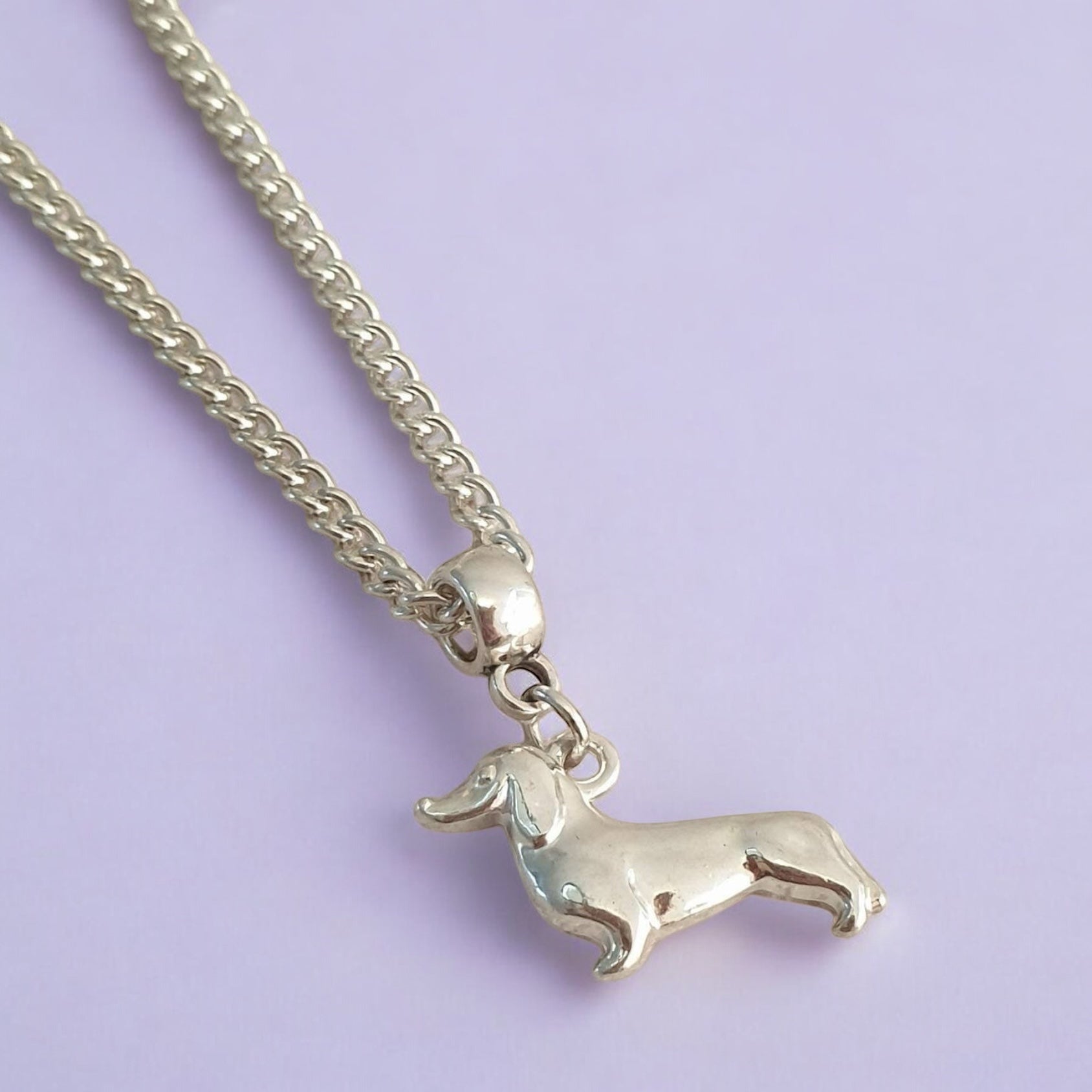 Dachshund Sausage Dog Charm Necklace Silver Plated Or Waxed Cord Variable Lengths, Gift Packaged - Premium  from Etsy - Just £5.49! Shop now at Uniquely Holt