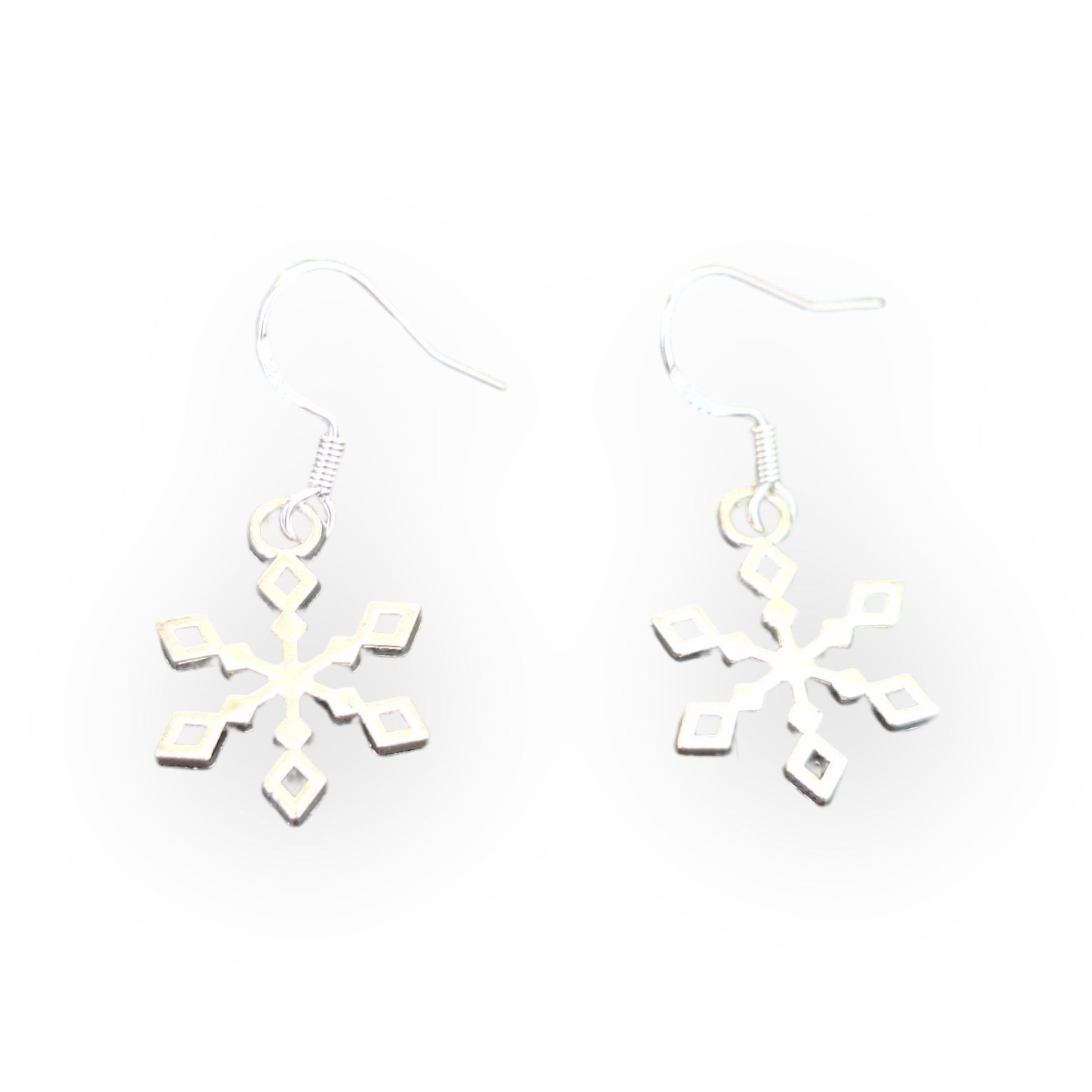Antique Silver Snowflake Dangly Charm Earrings In Gift Bag, Winter, Christmas, Gifts For Her - Premium  from Etsy - Just £4.99! Shop now at Uniquely Holt