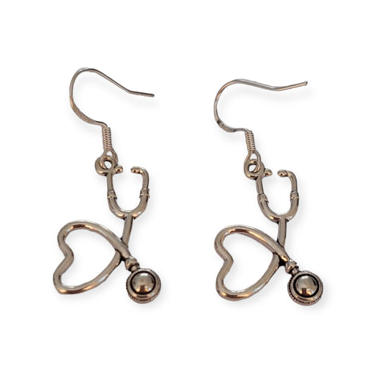 Stethoscope Dangly Earrings - Premium  from Uniquely Holt - Just £4.99! Shop now at Uniquely Holt