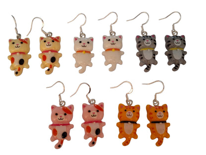 Novelty Cat Dangly Earrings - Premium  from Uniquely Holt - Just £4.99! Shop now at Uniquely Holt