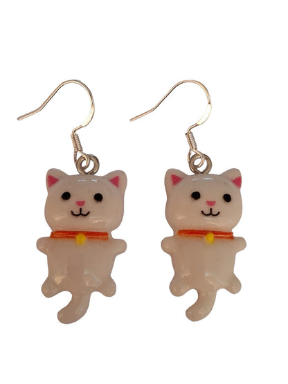 Novelty Cat Dangly Earrings - Premium  from Uniquely Holt - Just £4.99! Shop now at Uniquely Holt