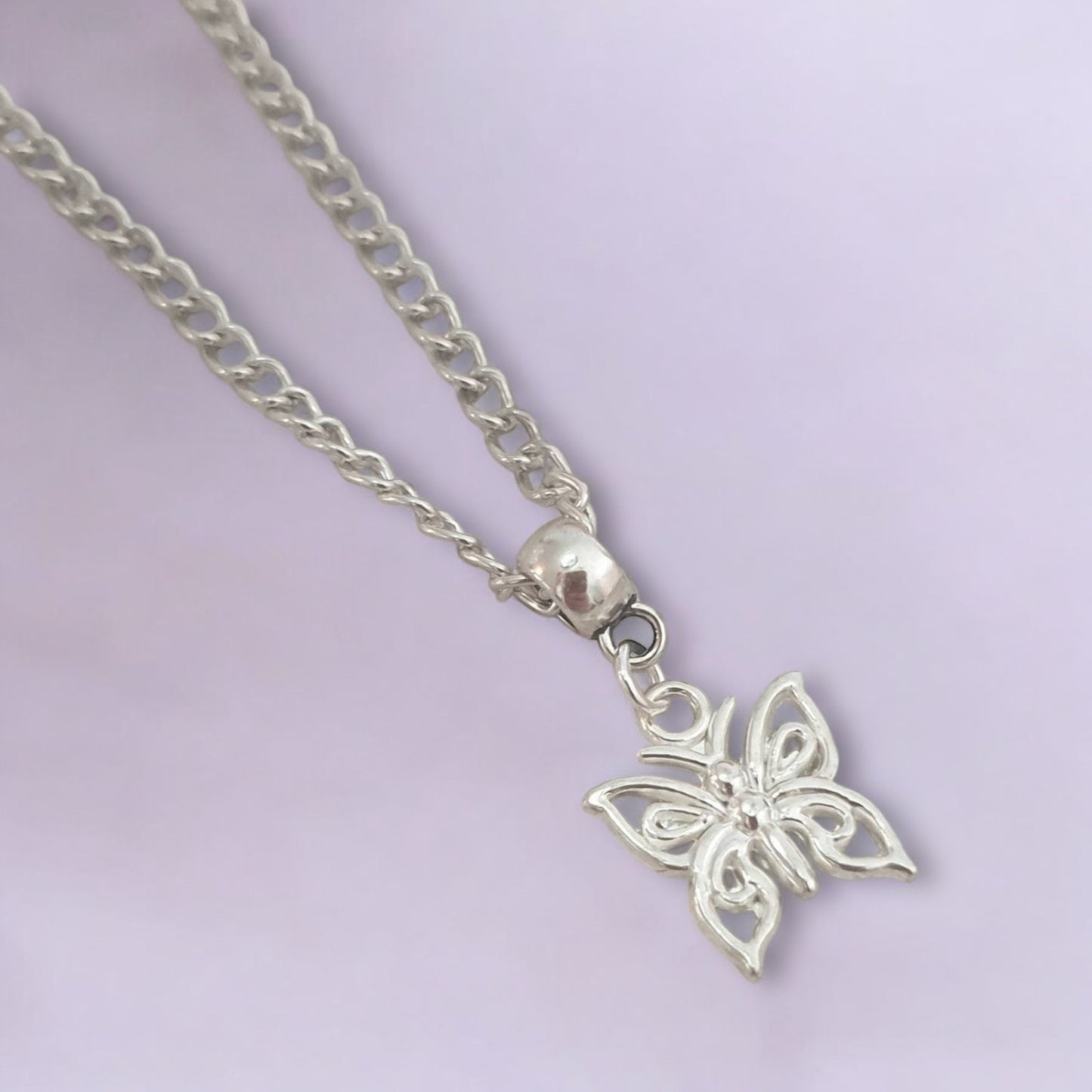 Butterfly Charm Necklace Silver Plated Or Waxed Cord Variable Lengths, Gift Packaged, For Her, Nature - Premium  from Etsy - Just £5.49! Shop now at Uniquely Holt