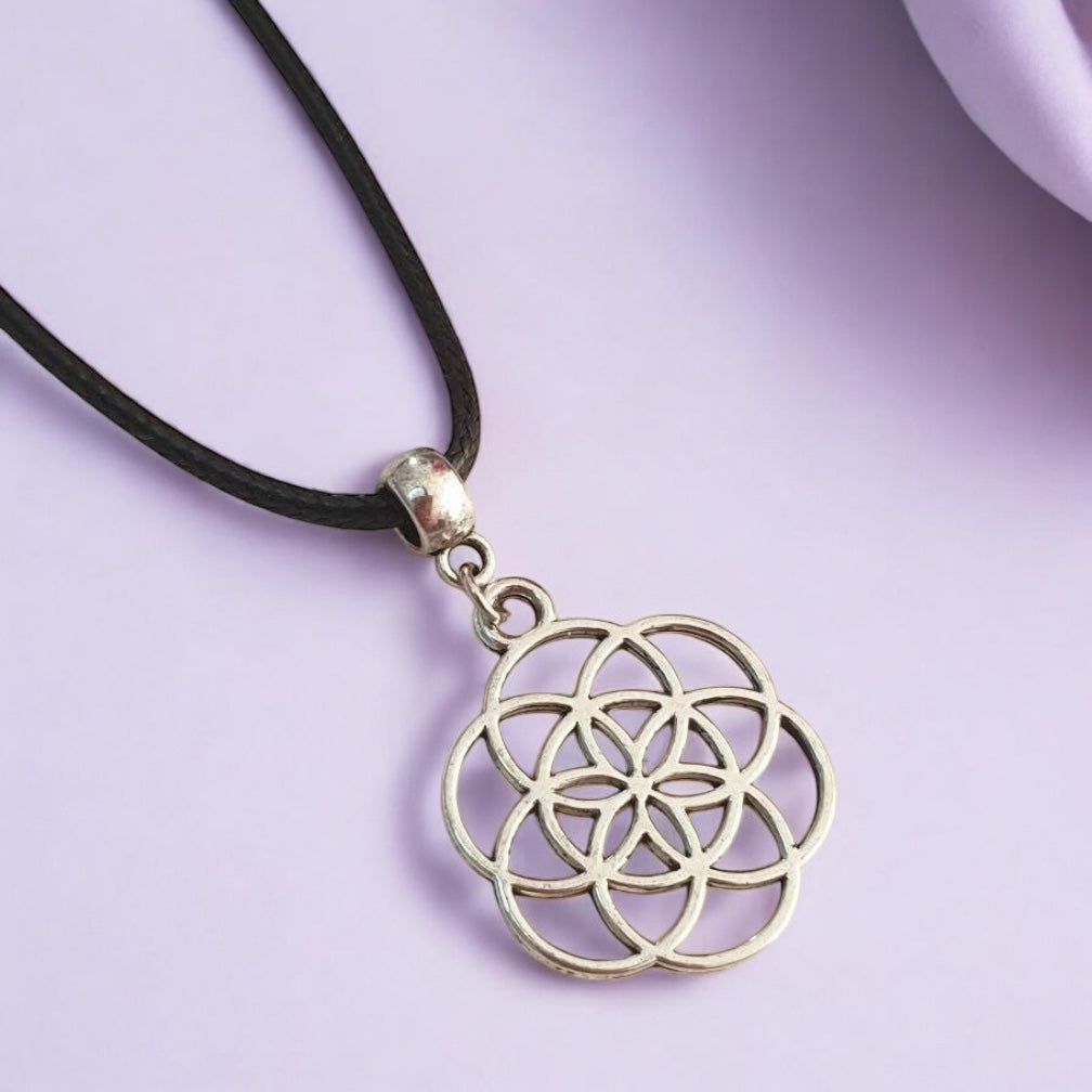Circle Of Life Charm Necklace Silver Plated Or Waxed Cord Variable Lengths, Gift Packaged - Premium  from Etsy - Just £5.49! Shop now at Uniquely Holt