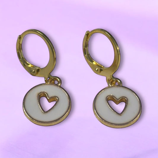 Colourful Heart Hoop Earrings Colour Options - Premium  from Uniquely Holt - Just £4.99! Shop now at Uniquely Holt