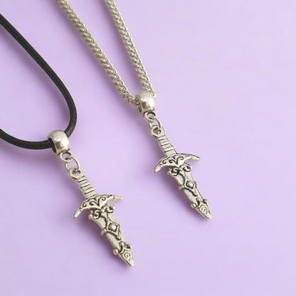 Dagger Charm Necklace Silver Plated Or Waxed Cord Variable Lengths, Gift Packaged - Premium  from Etsy - Just £5.49! Shop now at Uniquely Holt