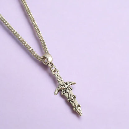 Dagger Charm Necklace Silver Plated Or Waxed Cord Variable Lengths, Gift Packaged - Premium  from Etsy - Just £5.49! Shop now at Uniquely Holt