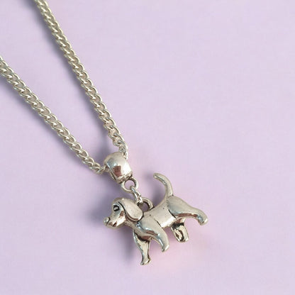 Dog Charm Necklace Silver Plated Or Waxed Cord Variable Lengths, Gift Packaged - Premium  from Etsy - Just £5.49! Shop now at Uniquely Holt
