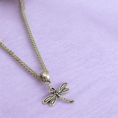 Dragonfly Charm Necklace Silver Plated Or Waxed Cord Variable Lengths, Gift Packaged - Premium  from Etsy - Just £5.49! Shop now at Uniquely Holt